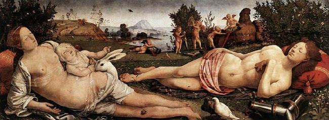 Piero di Cosimo Venus, Mars, and Cupid Germany oil painting art